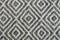 Woolen fabric texture close-up. Gray contrast diamond pattern