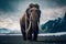 Woolly Mammoth, an enormous mammal, extinct animal, Generative AI
