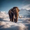 The Woolly Mammoth: An Extinct Ice Age Giant, Ancient World of Prehistoric Mammals, Generative AI
