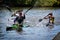 WORCESTER, UNITED KINGDOM - Sep 23, 2014: National Marathon Canoeing Kayaking Championships