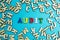 The word `audit` is laid out from multicolored letters on a blue background