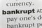 The Word Bankrupt Close Up