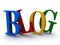 The Word BLOG in 3D