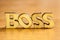 The word `boss`