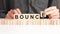 The word of bounce on building blocks concept