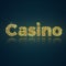 Word Casino of gold mosaic.