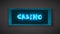 The word Casino, on a transparent background. The new, best design of the luck banner, for gambling, casino, poker, slot, roulette