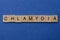 Word chlamydia made from brown wooden letters