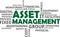 Word cloud - asset management