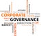 Word cloud - corporate governance