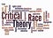 Word Cloud with Critical Race Theory concept create with text only