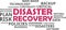 Word cloud - disaster recovery