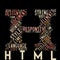 Word cloud of the HTML