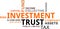 Word cloud - investment trust