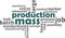 Word cloud - mass production