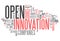 Word Cloud Open Innovation