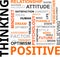 Word cloud - positive thinking