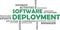 Word cloud - software deployment