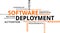 Word cloud - software deployment