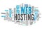 Word Cloud Web Hosting