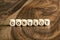 Word CONTACT on wooden cubes