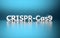 Word CRISPR-Cas9 on blue background