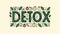 The word \\\'DETOX\\\' is prominently and legibly displayed in bold letters.