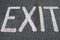 The word EXIT