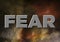 Word fear illustration