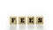 The word - Fees - on wooden blocks or cubes