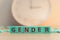 The word GENDER made of colorful scrabble tiles. Every young person, regardless of their sexual orientation or gender