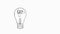 Word IDEA, Light bulb from polygonal on white Background. Concept idea