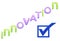 The word innovation with a check box checked