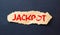 the word of JACKPOT on building blocks concept