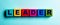 The word LEADER is written on multicolored bright wooden cubes on a light blue background