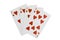 Word LOVE Playing Cards Hearts