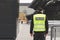 Word police written on reflective vests of officers