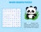 Word search puzzle for kids with Asian animals.