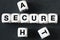 Word secure on toy cubes