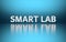 Word Smart Lab written in white letters on blue background