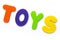 The word TOYS