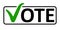 Word Vote with a green checkmark