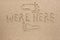 The word were here written on the sand