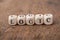 word on wooden cube on wooden desk background concept - Logic