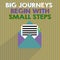 Word writing text Big Journeys Begin With Small Steps. Business concept for Start up a new business venture