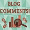 Word writing text Blog Comments. Business concept for Space at the end of each post for a reader to leave a comment