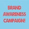 Word writing text Brand Awareness Campaign. Business concept for How aware consumers are with your products Seamless Polka Dots