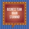 Word writing text Business Team Brain Storming. Business concept for Team work corporate group working meeting Square