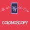 Word writing text Colonoscopy. Business concept for Endoscopic examination of the large bowel Colon diagnosis