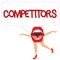 Word writing text Competitors. Business concept for Persons takes part in sporting contest commercial competition